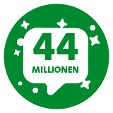 44 millionen