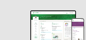 Menu dell’Area clienti su computer e menu della pagina di segnalazione di sinistro su dispositivi mobili