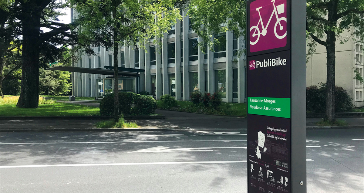 La Vaudoise devient partenaire de PubliBike avec l'installation de sa propre station de vélos à Lausanne [image cover]