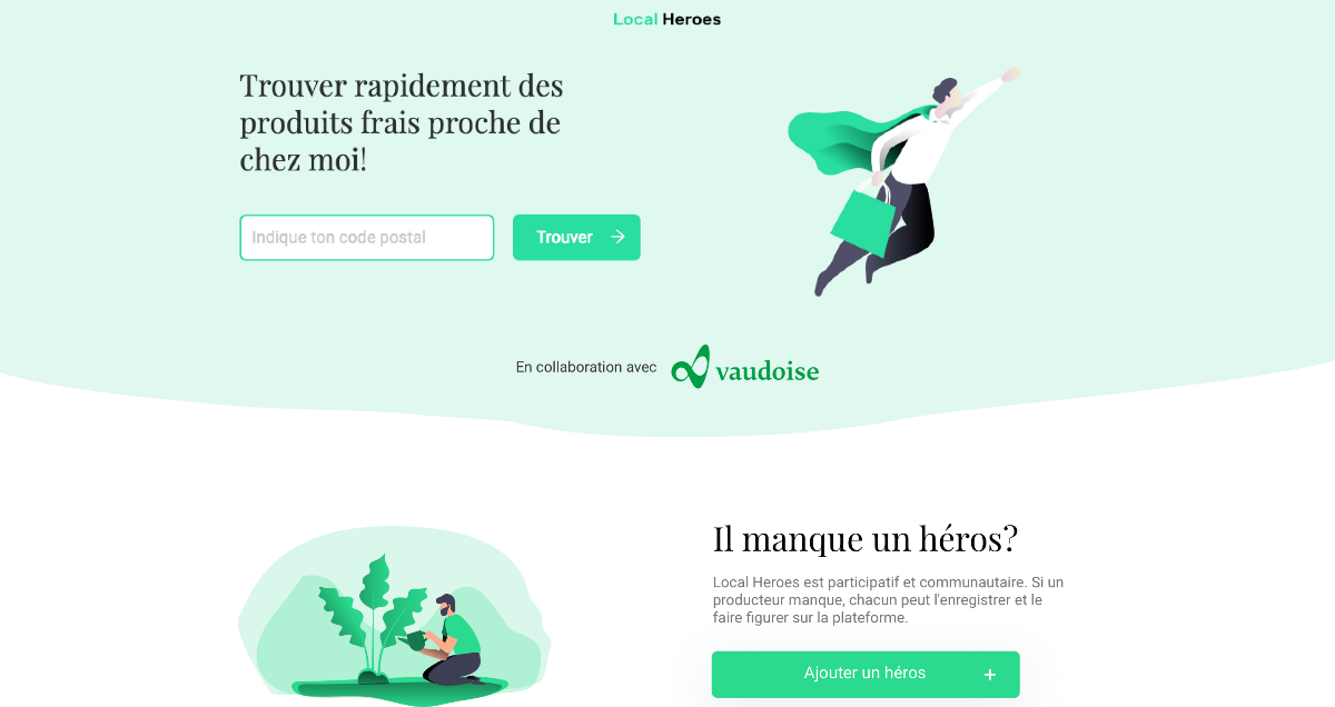 Le Groupe Vaudoise s'associe à la plateforme participative local-heroes.ch en soutien au commerce de proximité [image cover]